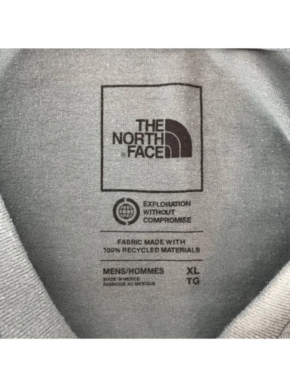 The North Face Green Gray Short Sleeve Crewneck Shirt Mens XL